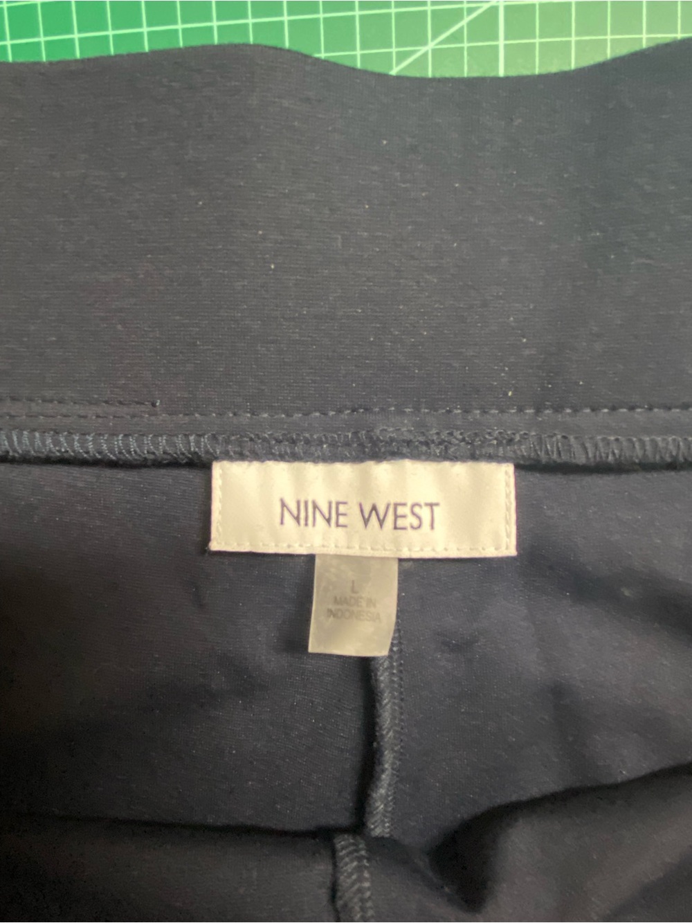 Classic Navy NINE WEST Straight-Leg Dress Pants - Picture 6 of 12